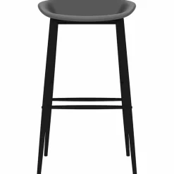vidaXL Barstoelen 2 st grijs