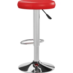vidaXL Barstoelen 2 st kunstleer rood