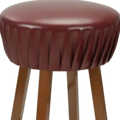 vidaXL Barstoelen 2 st kunstleer bruin