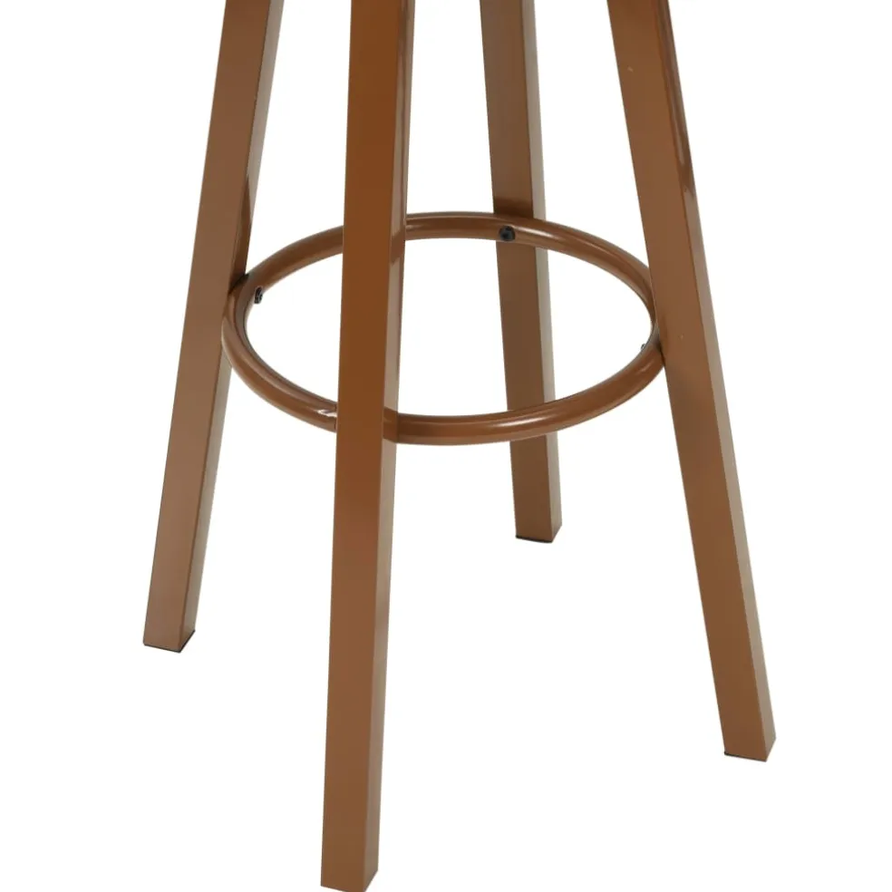 vidaXL Barstoelen 2 st kunstleer bruin