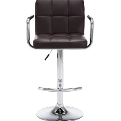vidaXL Barstoelen 2 st kunstleer bruin