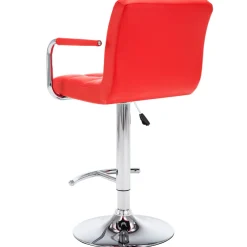 vidaXL Barstoelen 2 st kunstleer rood