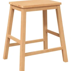 vidaXL Barstoelen 2 st massief hout rubber