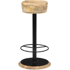 vidaXL Barstoelen 2 st massief mangohout