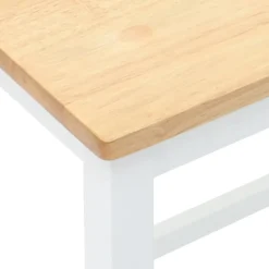 vidaXL Barstoelen 2 st massief hout wit