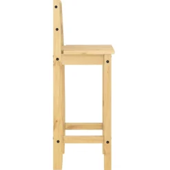 vidaXL Barstoelen 2 st massief grenenhout