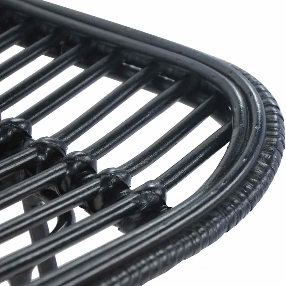 vidaXL Barstoelen 2 st rattan zwart