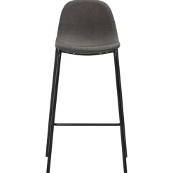 vidaXL Barstoelen 6 st stof donkergrijs
