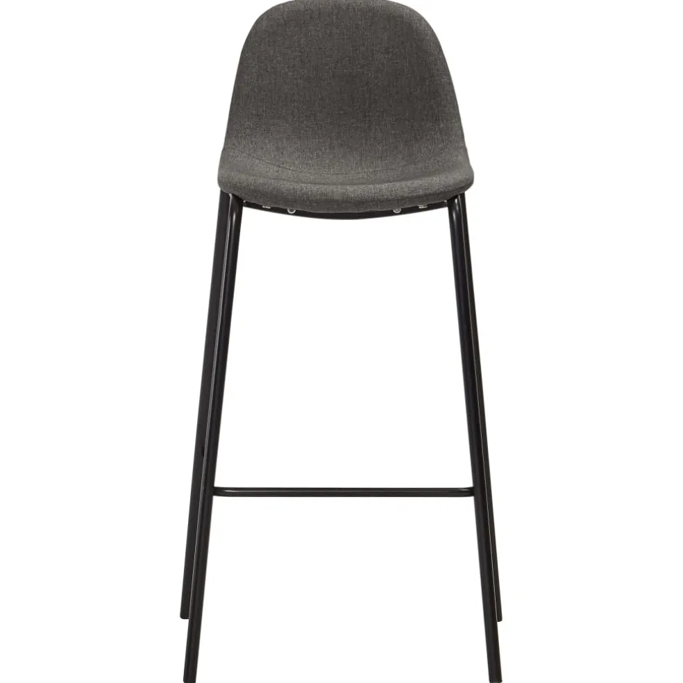 vidaXL Barstoelen 6 st stof donkergrijs