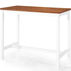 vidaXL Bartafel- en krukkenset massief hout 5-delig