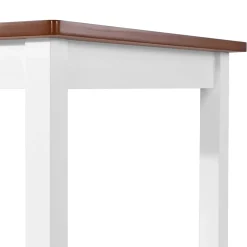 vidaXL Bartafel- en krukkenset massief hout 5-delig