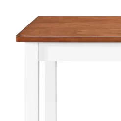 vidaXL Bartafel- en krukkenset massief hout 5-delig