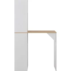 vidaXL Bartafel met kast 115x59x200 cm wit