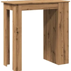 vidaXL Bartafel met opbergrek 102x50x103,5 cm artisanaal eikenkleurig