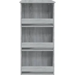 vidaXL Bartafel met opbergrek 102x50x103,5 cm hout grijs sonoma
