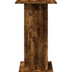 vidaXL Bartafel met opbergruimte 60x60x102 cm hout gerookt eikenkleur