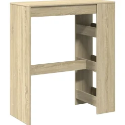 vidaXL Bartafel met rekken 90x40x103,5 cm hout sonoma eikenkleur