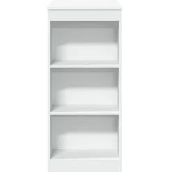 vidaXL Bartafel met rekken 95x47x103,5 cm bewerkt hout wit