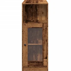 vidaXL Bartafel met rekken 101x40x103,5 cm bewerkt hout oud houtkleur