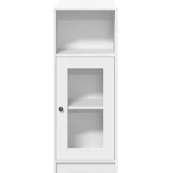 vidaXL Bartafel met rekken 101x40x103,5 cm bewerkt hout wit
