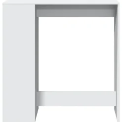 vidaXL Bartafel met rekken 101x40x103,5 cm bewerkt hout wit