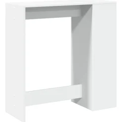 vidaXL Bartafel met rekken 101x40x103,5 cm bewerkt hout wit