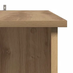 vidaXL Bartafel met schap 102x50x103,5cm bewerkt hout artisanaal eiken