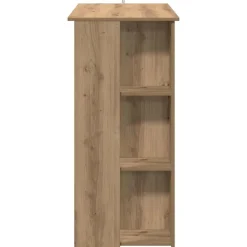 vidaXL Bartafel met schap 102x50x103,5cm bewerkt hout artisanaal eiken