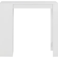 vidaXL Bartafel met schap 110x50x103 cm wit