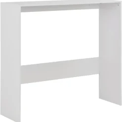 vidaXL Bartafel met 2 tafelbladen 130x40x120 cm wit