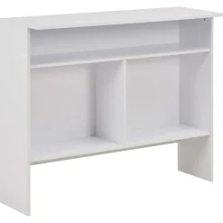 vidaXL Bartafel met 2 tafelbladen 130x40x120 cm wit