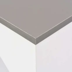 vidaXL Bartafel met verplaatsbaar schap 138x39x110 cm wit