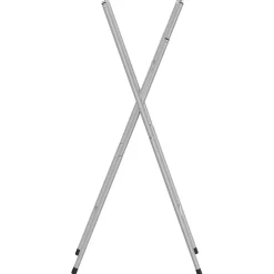 vidaXL Bartafelpoten inklapbaar 45x53x108 cm staal zilverkleurig