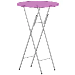 vidaXL Bartafelpoten inklapbaar 45x53x108 cm staal zilverkleurig