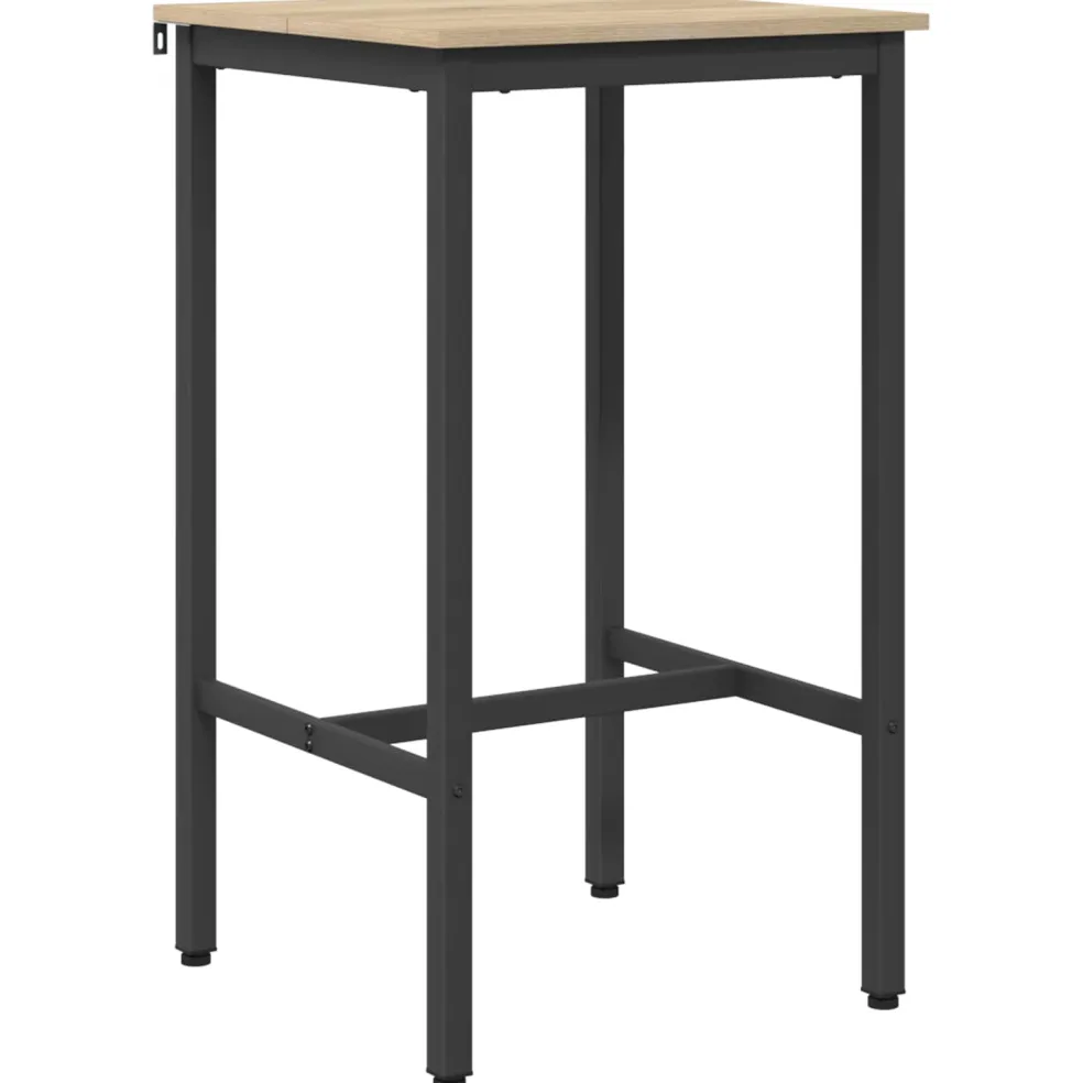 vidaXL Bartafel 52 x 52 x 90 cm Bewerkt hout Sonoma Eiken Rechthoekig