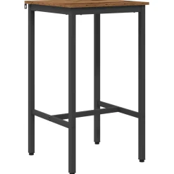 vidaXL Bartafel 52 x 52 x 90 cm Bewerkt hout Oud hout Rechthoekig