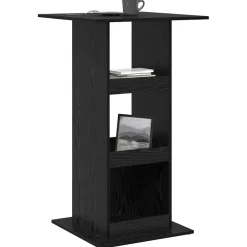 vidaXL Bartafel 51 x 50 x 103,5 cm Bewerkt hout Zwart Eiken