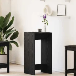 vidaXL Bartafel 51 x 50 x 103,5 cm Bewerkt hout Zwart Eiken