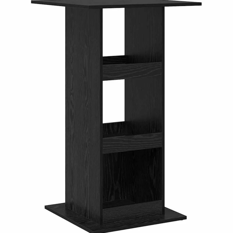 vidaXL Bartafel 51 x 50 x 103,5 cm Bewerkt hout Zwart Eiken
