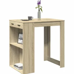 vidaXL Bartafel 102x70x103,5 cm bewerkt hout sonoma eikenkleurig