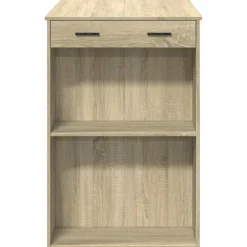 vidaXL Bartafel 102x70x103,5 cm bewerkt hout sonoma eikenkleurig