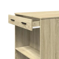 vidaXL Bartafel 102x70x103,5 cm bewerkt hout sonoma eikenkleurig