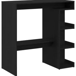 vidaXL Bartafel 100 x 48 x 101,5 cm Bewerkt hout Zwart Eiken