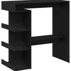 vidaXL Bartafel 100 x 48 x 101,5 cm Bewerkt hout Zwart Eiken