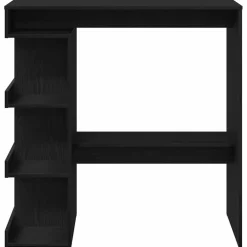 vidaXL Bartafel 100 x 48 x 101,5 cm Bewerkt hout Zwart Eiken