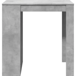 vidaXL Bartafel 102x70x103,5 cm bewerkt hout betongrijs