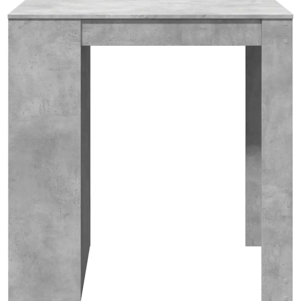 vidaXL Bartafel 102x70x103,5 cm bewerkt hout betongrijs
