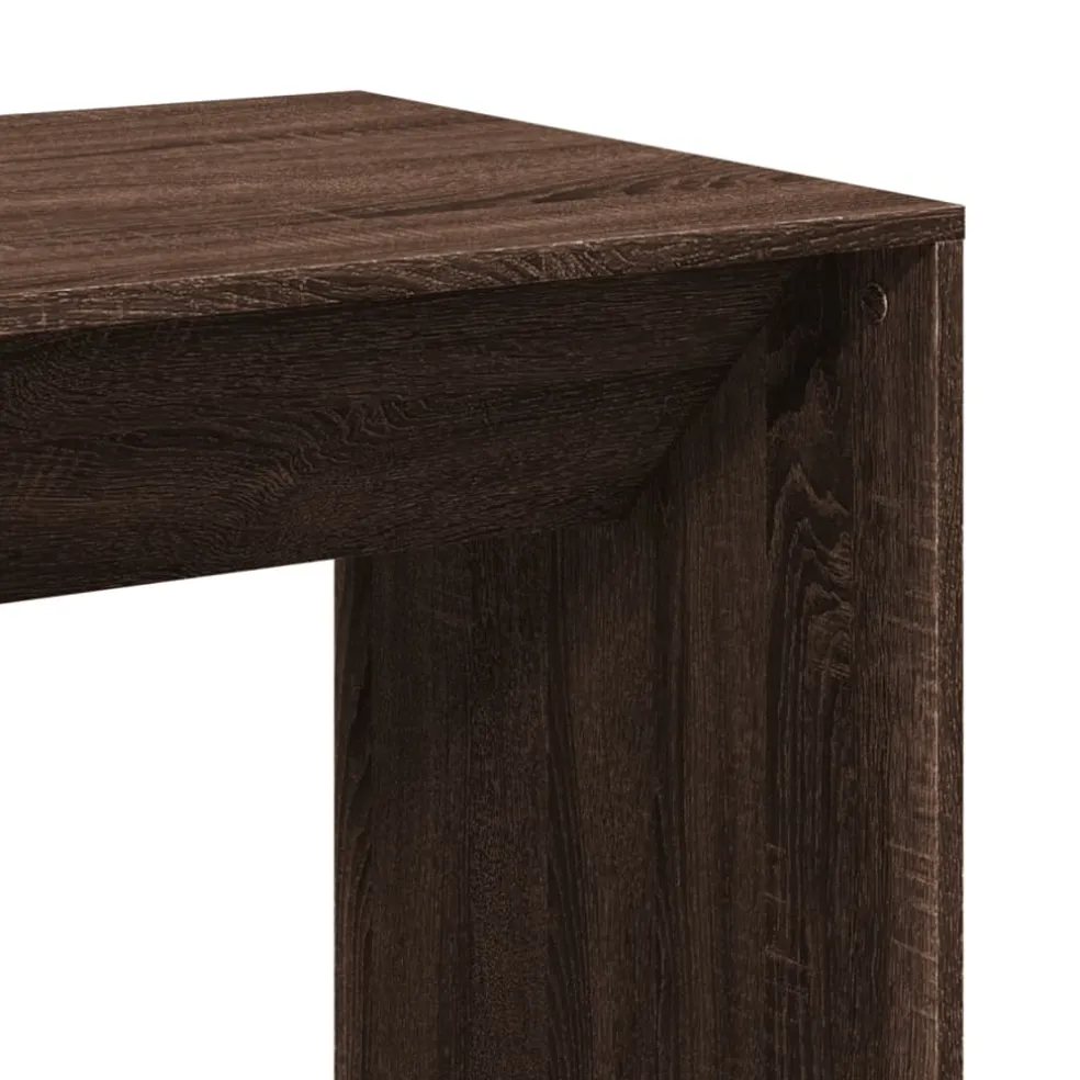 vidaXL Bartafel 51x50x103,5 cm bewerkt hout bruin eikenkleurig