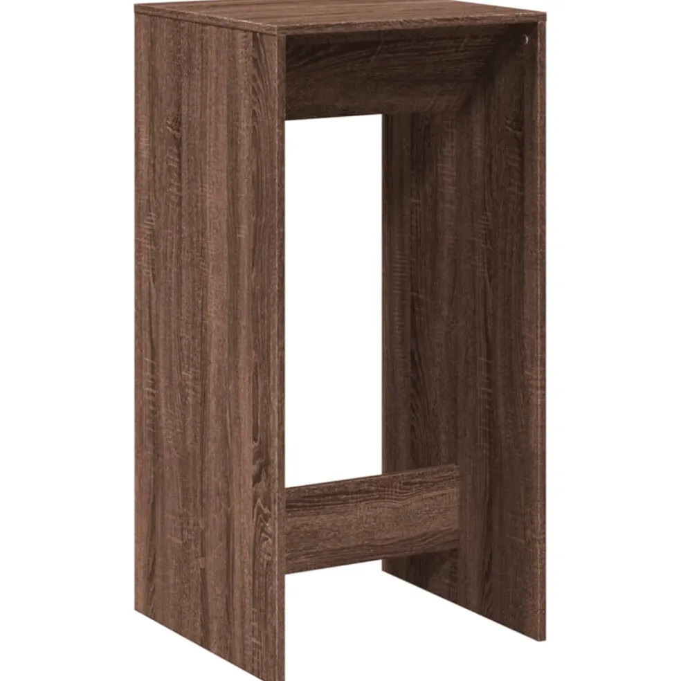 vidaXL Bartafel 51x50x103,5 cm bewerkt hout bruin eikenkleurig