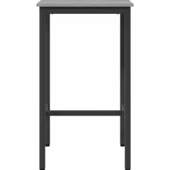 vidaXL Bartafel 52 x 52 x 90 cm Bewerkt hout Grijs Sonoma Rechthoekig